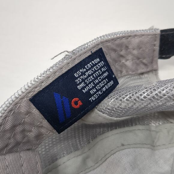 Tovuti Strapback Trucker Hat Gray One Size Adjustable Embroidered Distressed Ha - Picture 9 of 9